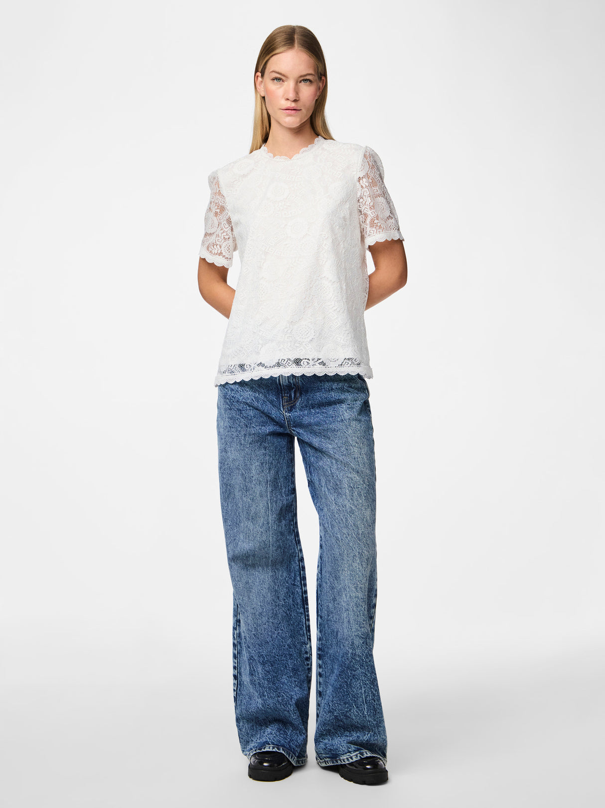 Hvid - cloud dancer - Pieces - Trøje - 17148711