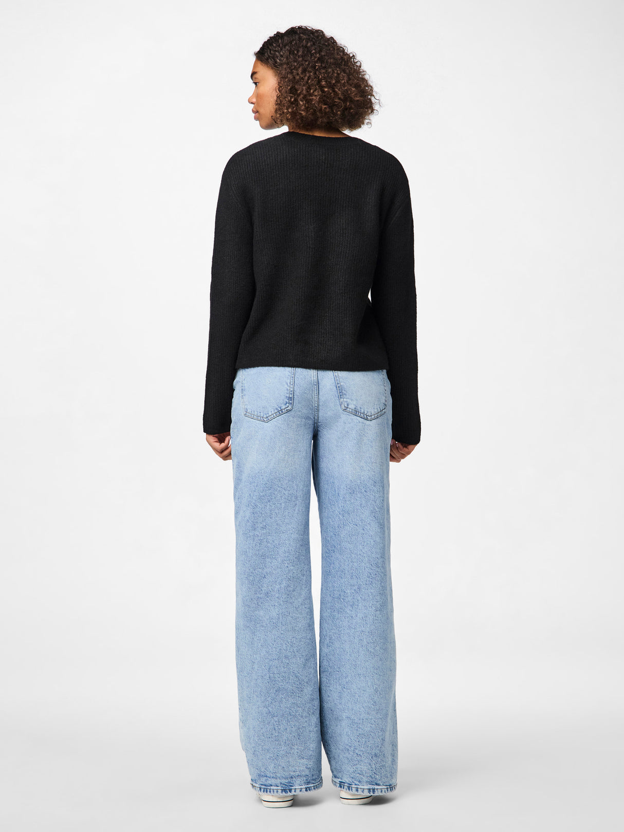 PIECES Black Cardigan,Striktrøje - 17150235