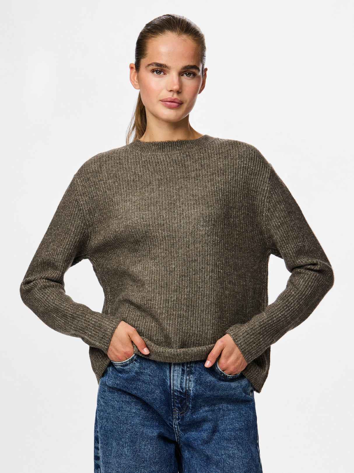 Morel Striktrøje fra PIECES - 17150235