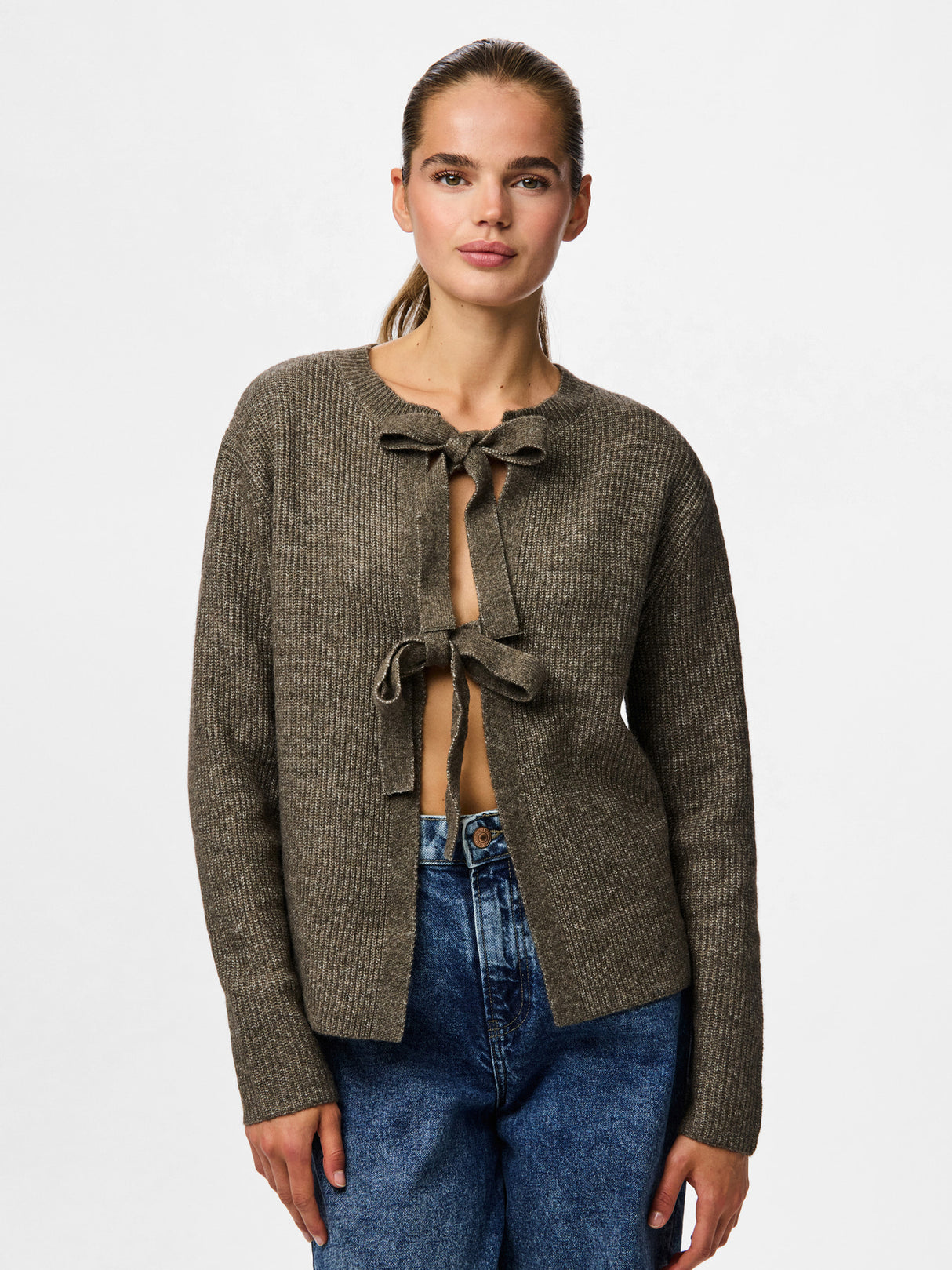 Morel Striktrøje fra PIECES - 17150235