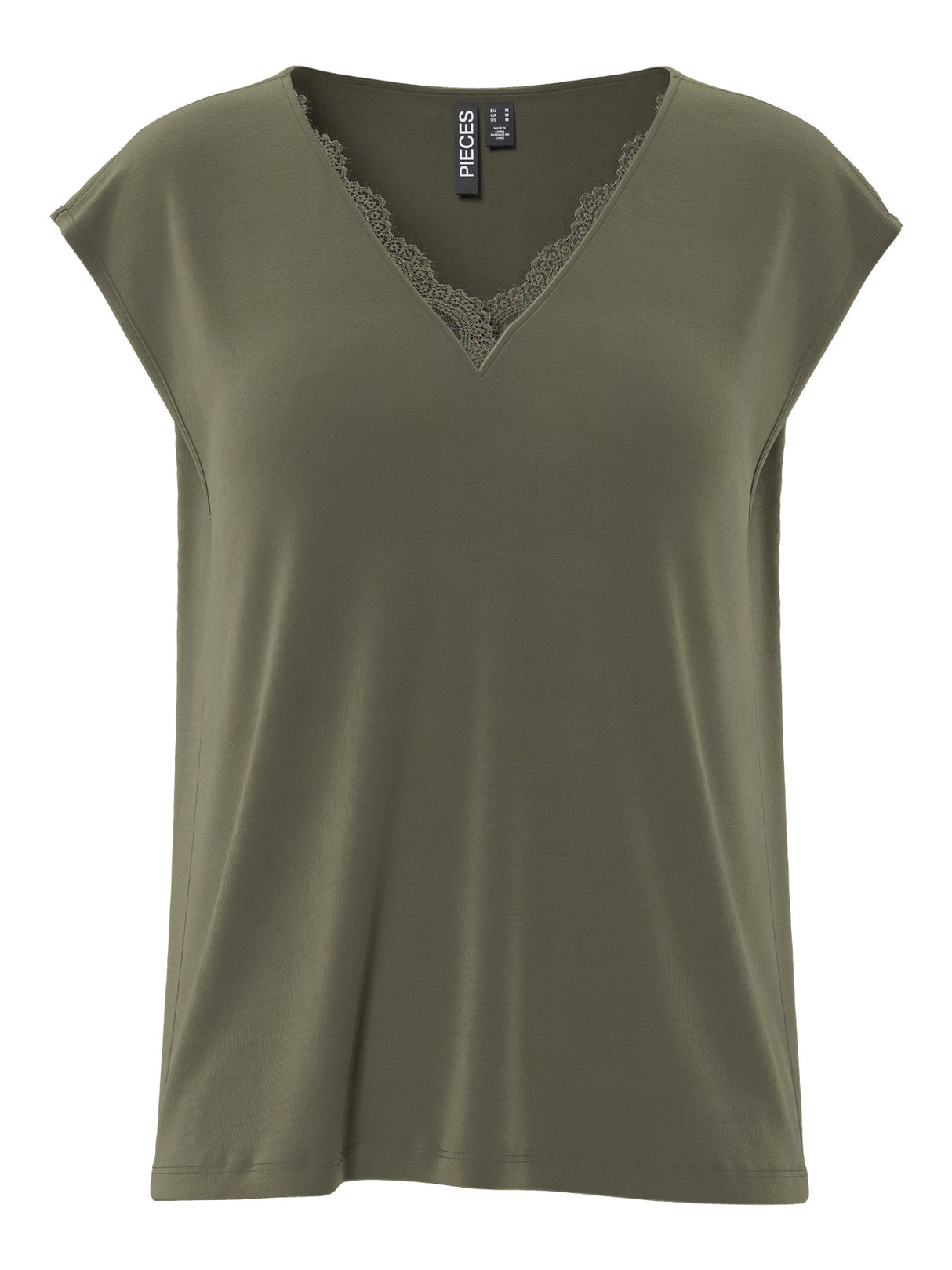 Grøn Bluse fra PIECES - 17157707