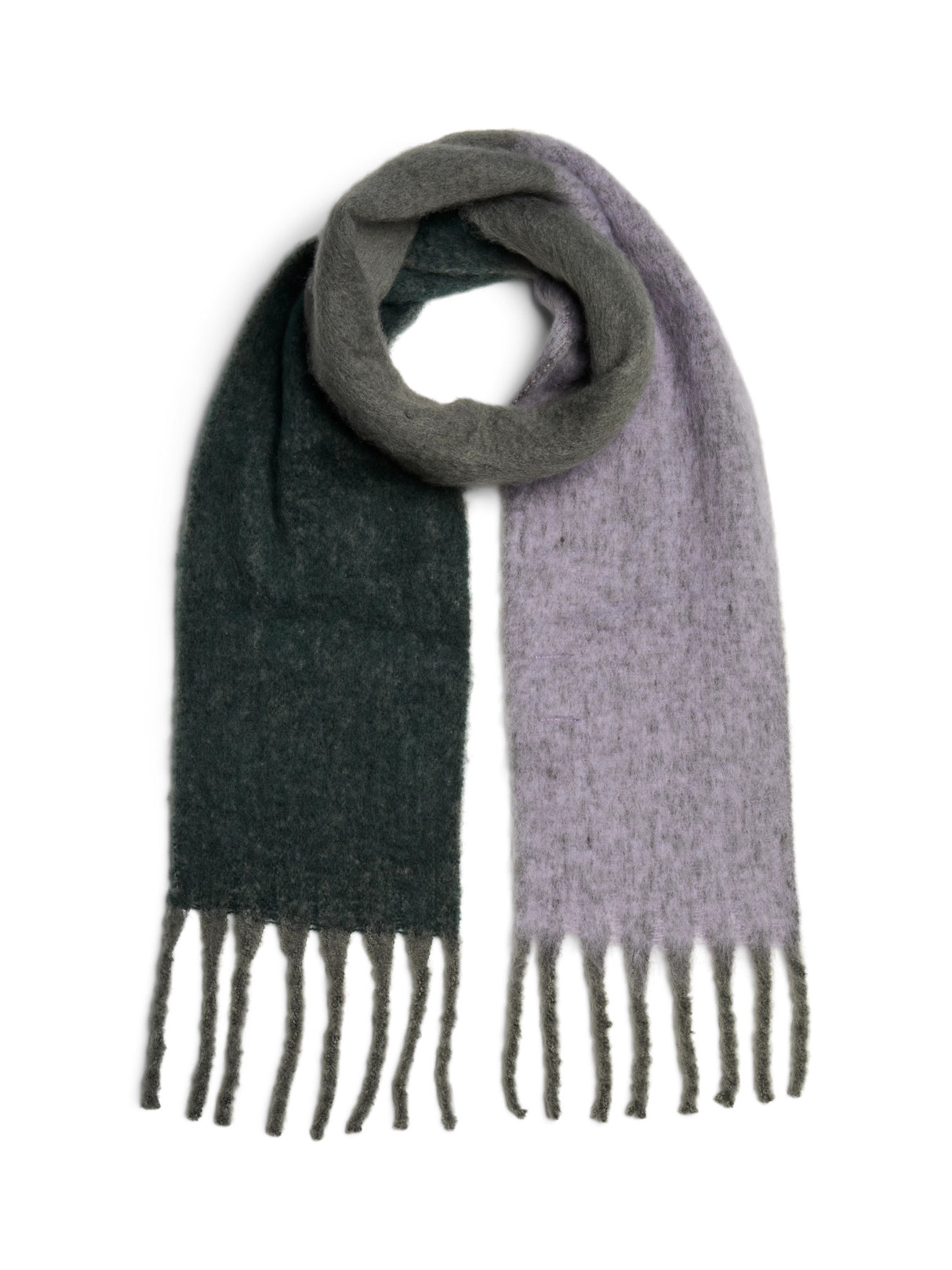 Darkest Spruce COLOUR BLOCKING NEW Halstørklæde fra PIECES - 17158215
