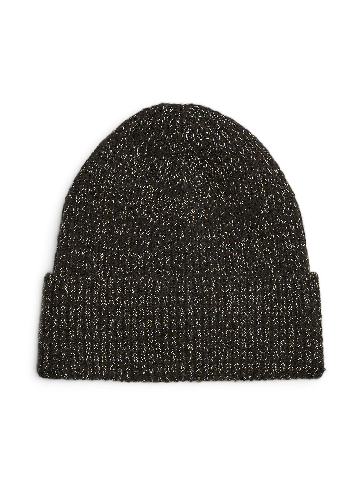 Black GOLD LUREX Beanie fra PIECES - 17158228