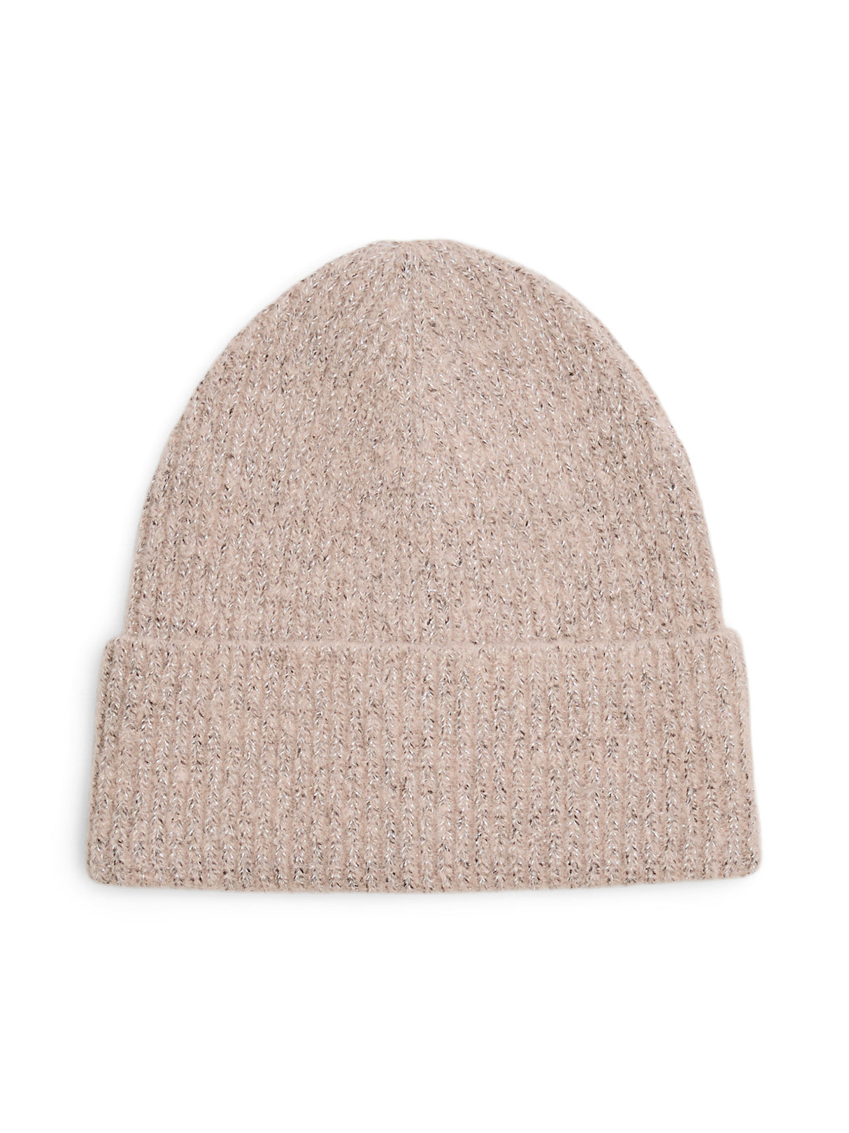 Cameo Rose SILVER LUREX Beanie fra PIECES - 17158228