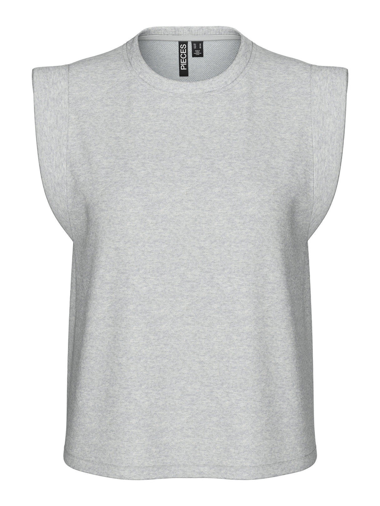 PIECES light gray melange t-shirt