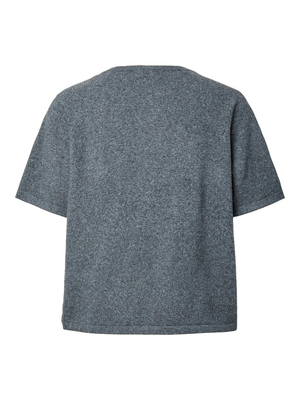 PIECES Dark Grey Melange Striktrøje - 17158717