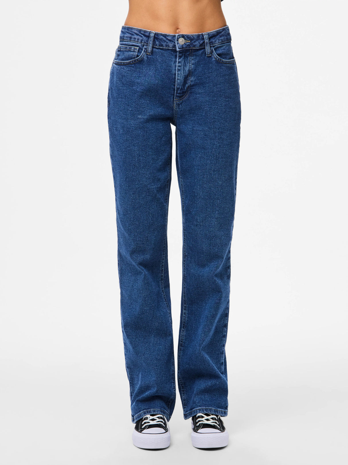 PIECES Medium Blue Denim Bukser - 17158774