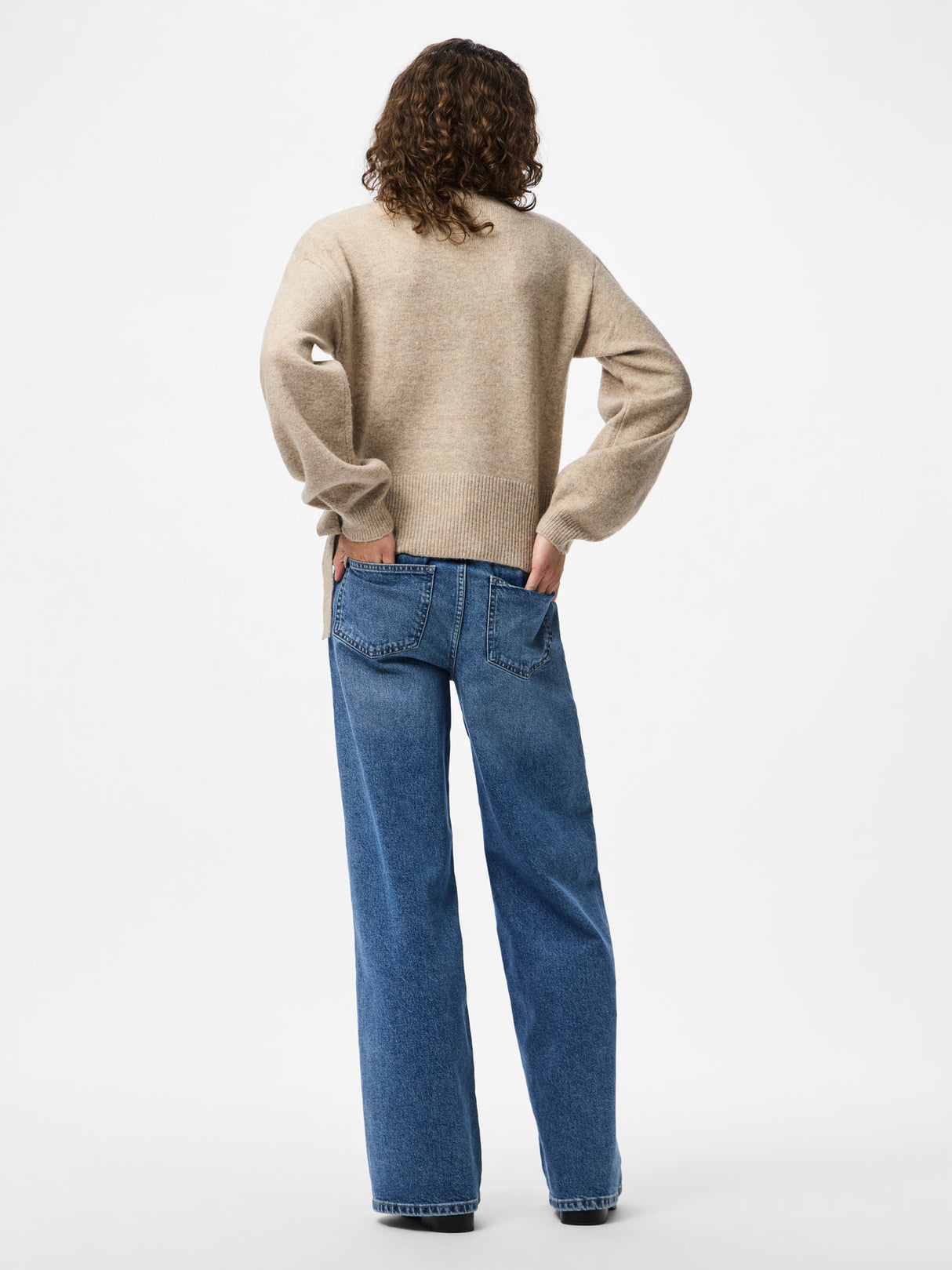 PIECES Taupe Gray MELANGE Cardigan,Striktrøje - 17158786