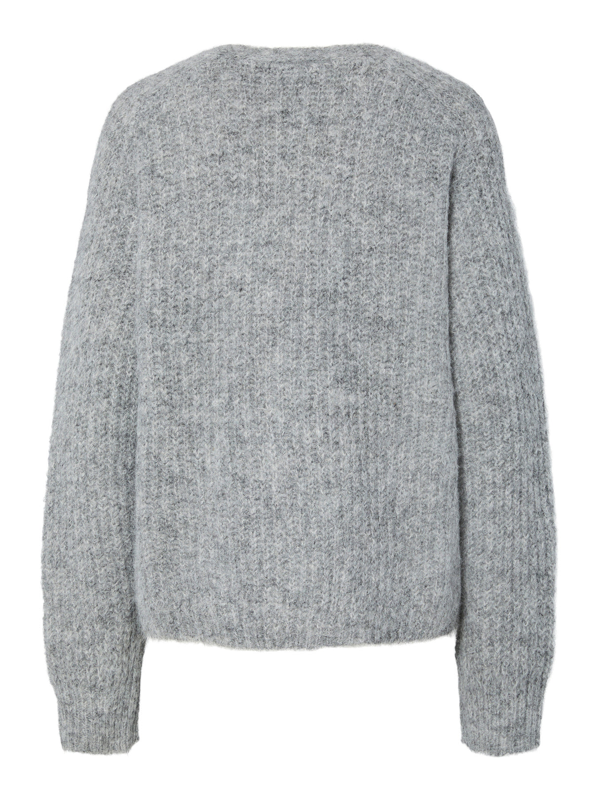 PIECES Medium Grey Melange Cardigan,Striktrøje - 17158926