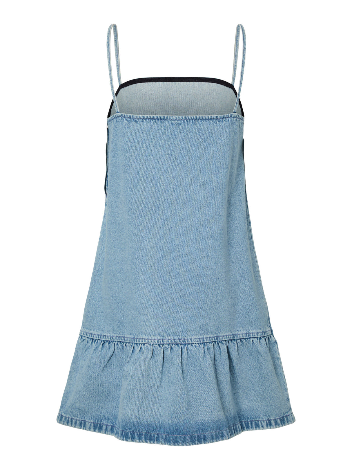 Light Blue Denim RHINE STONES Kjole fra PIECES - 17160029