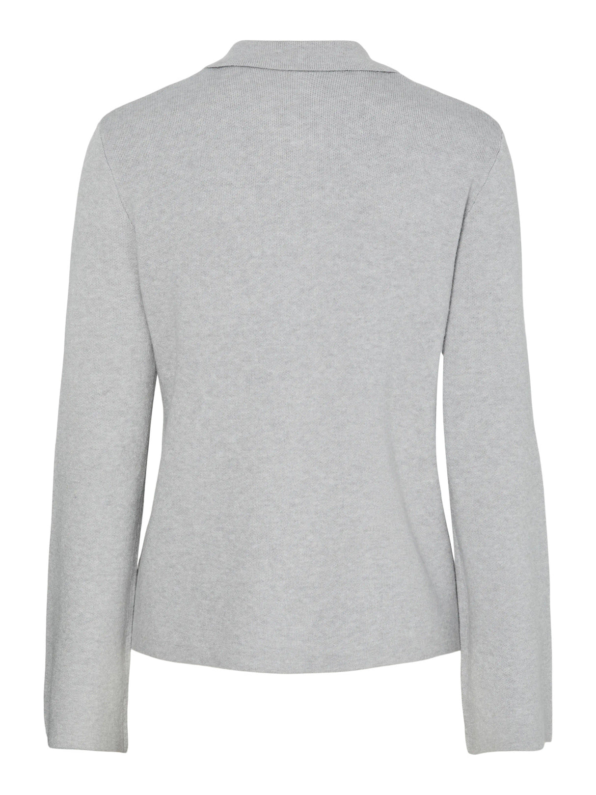 Light Grey Melange Striktrøje fra PIECES - 17162159