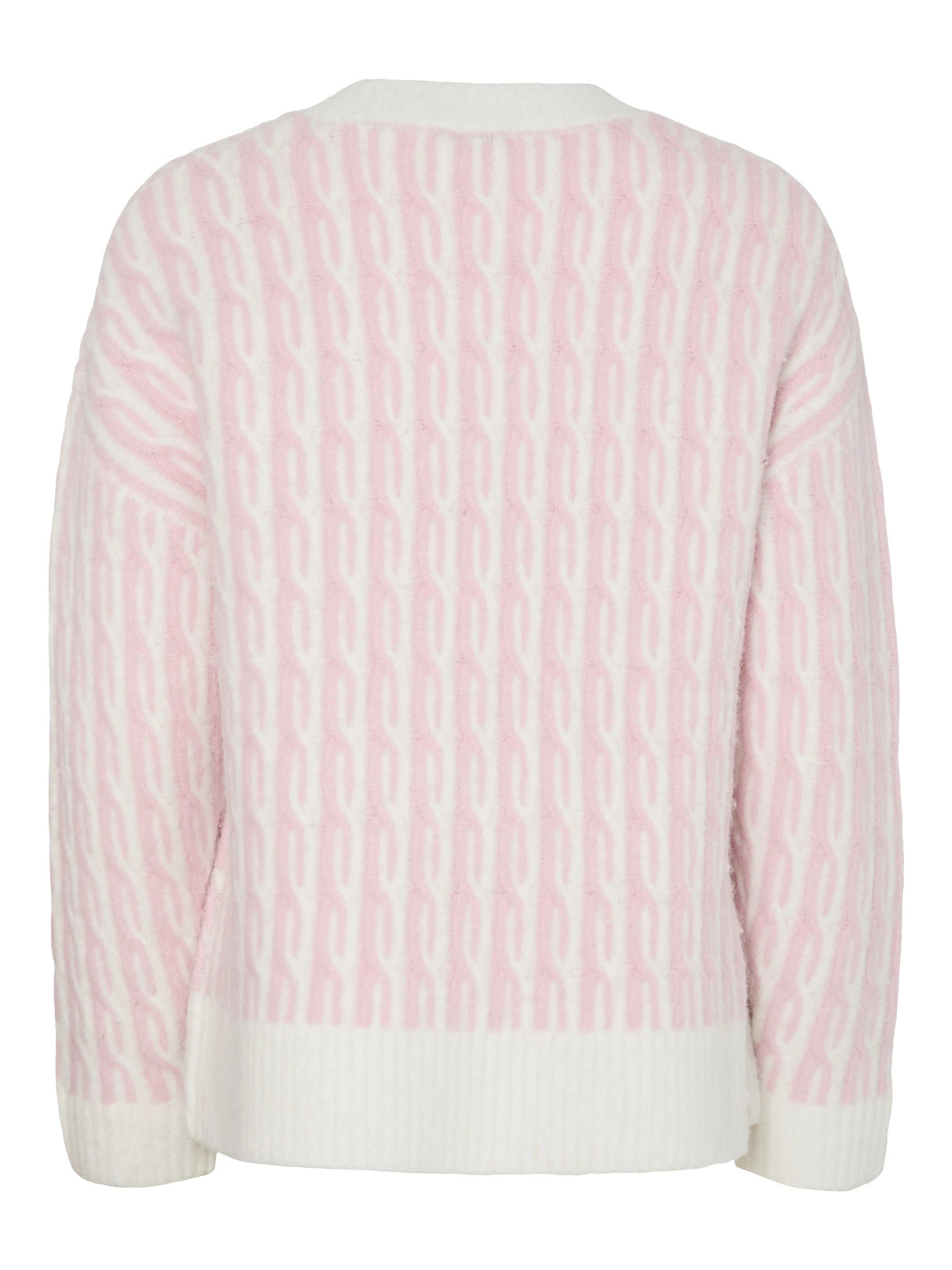 Winsome Orchid Cloud dancer Striktrøje fra PIECES - 17162162