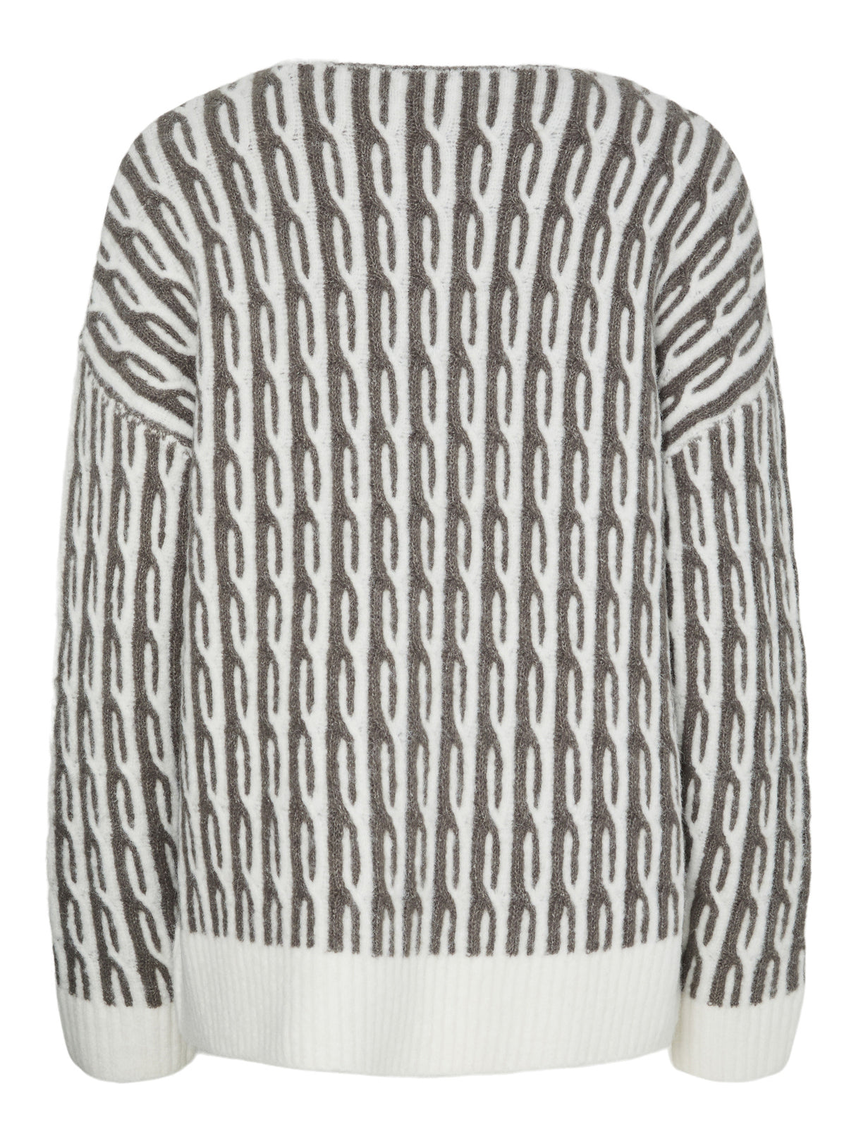 Overland Trek Cloud dancer Striktrøje fra PIECES - 17162162