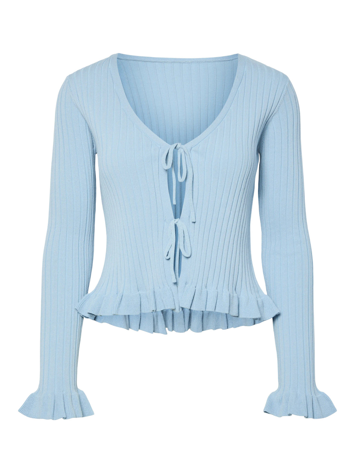 Cashmere Blue Striktrøje fra PIECES - 17162168