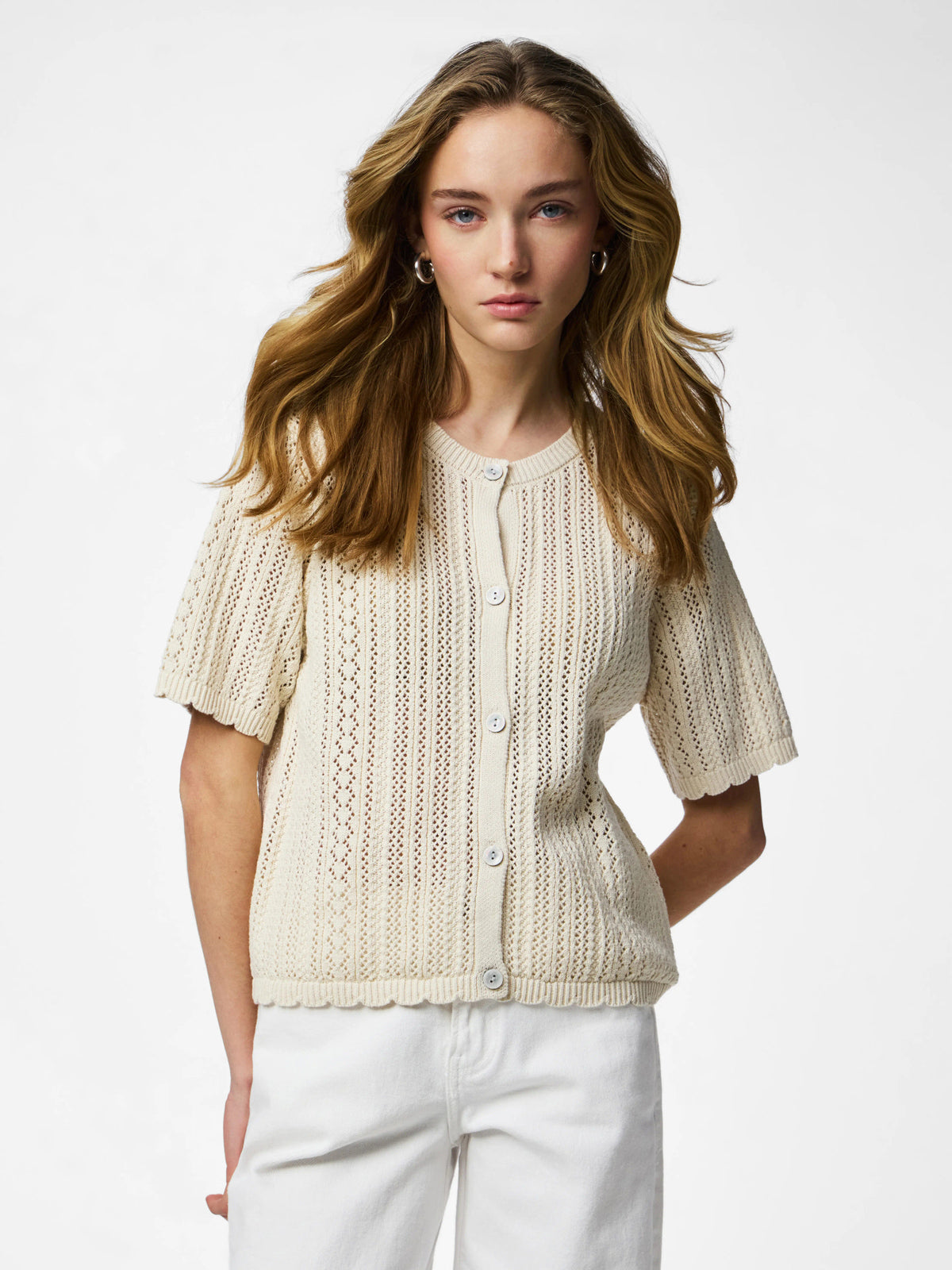 Birch Cardigan fra PIECES - 17162280