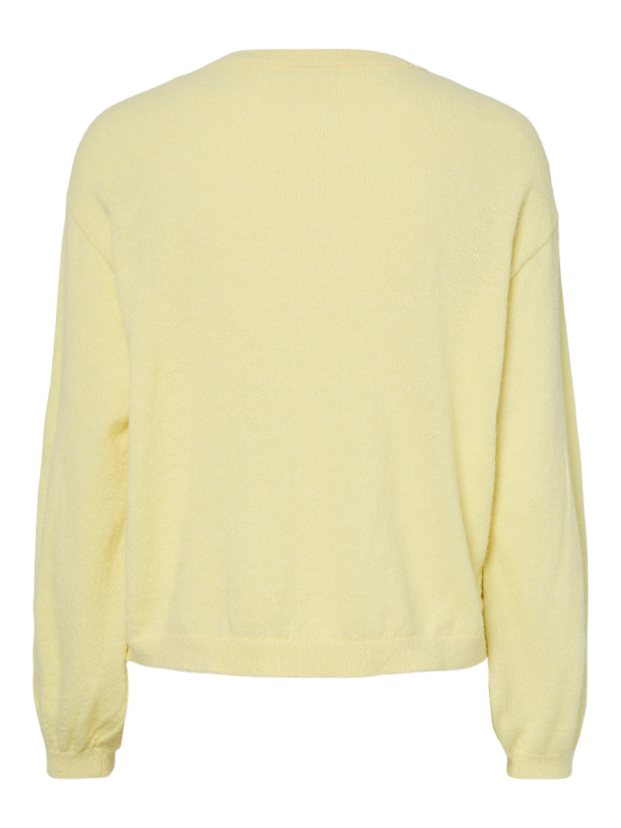 Gul MELANGE Striktrøje fra PIECES - 17162284