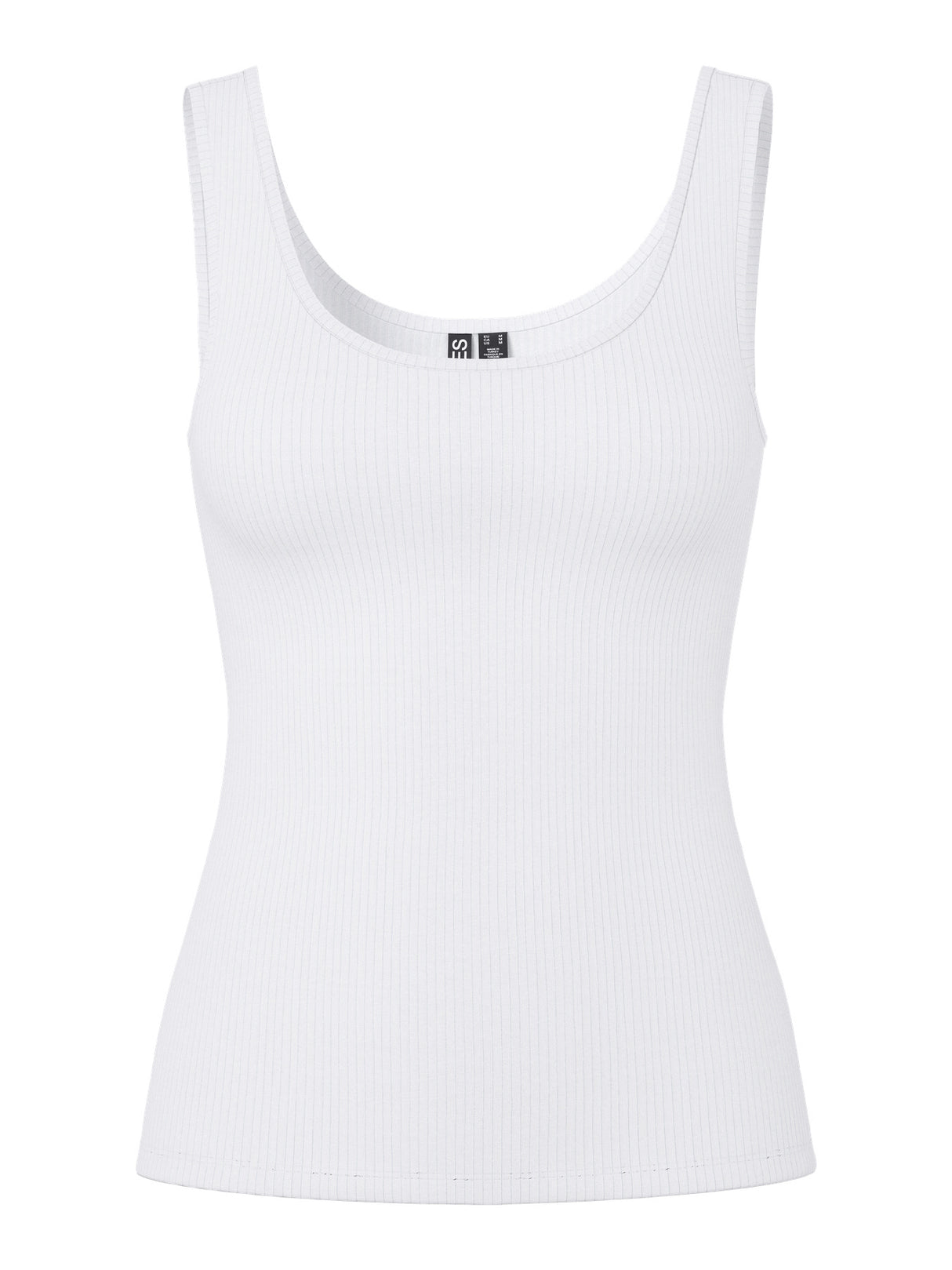 Bright White Top fra PIECES - 17162321