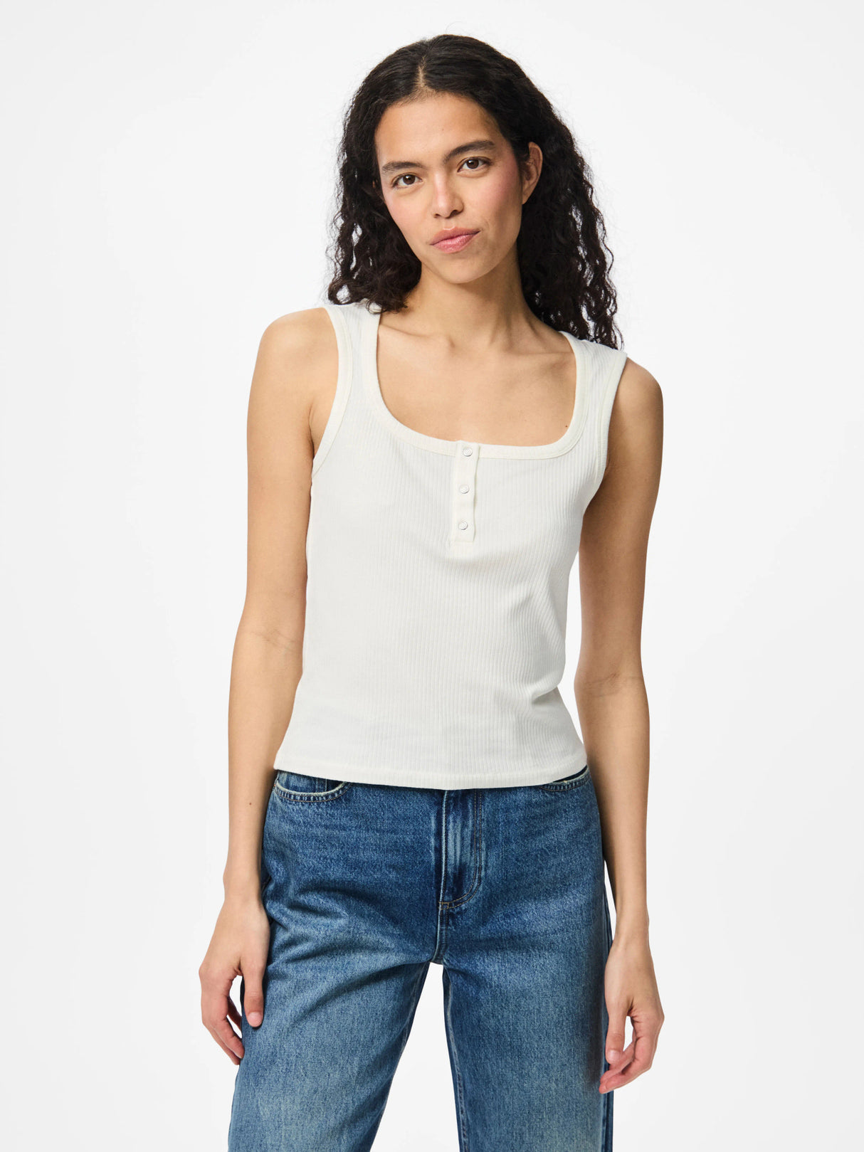 Hvid Top fra PIECES - 17163782