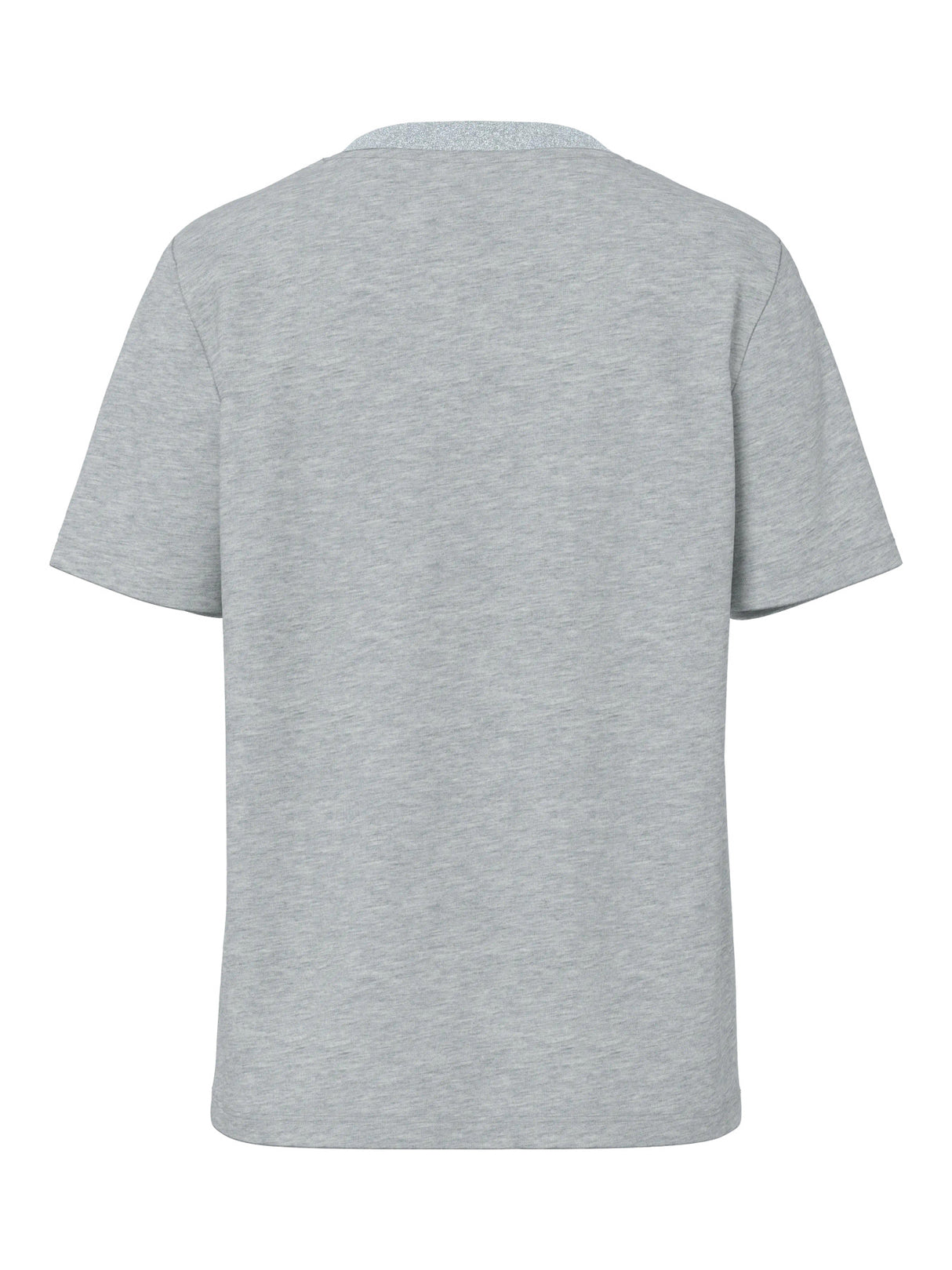 Light Grey Melange LUREX RIB Bluse fra PIECES - 17164946