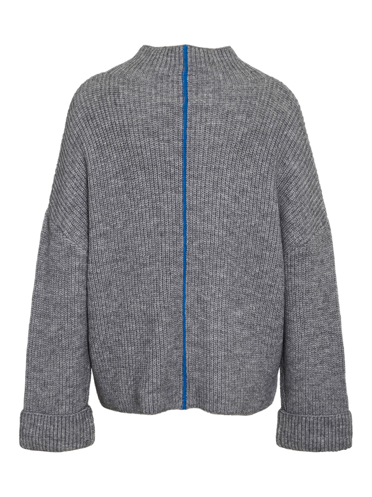 Medium Grey Melange CLASSIC BLUE LIINE Striktrøje fra Noisy May - 27034685