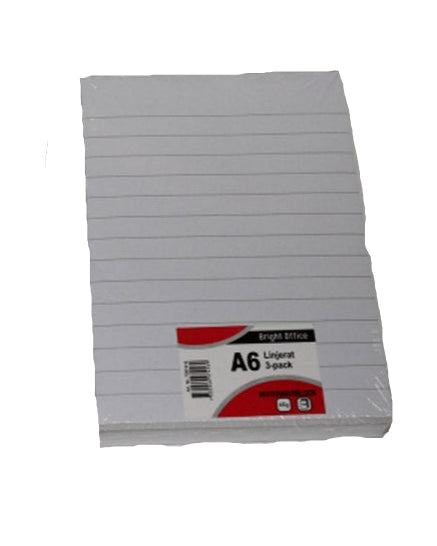 Blokke A6 linjeret 3 stk