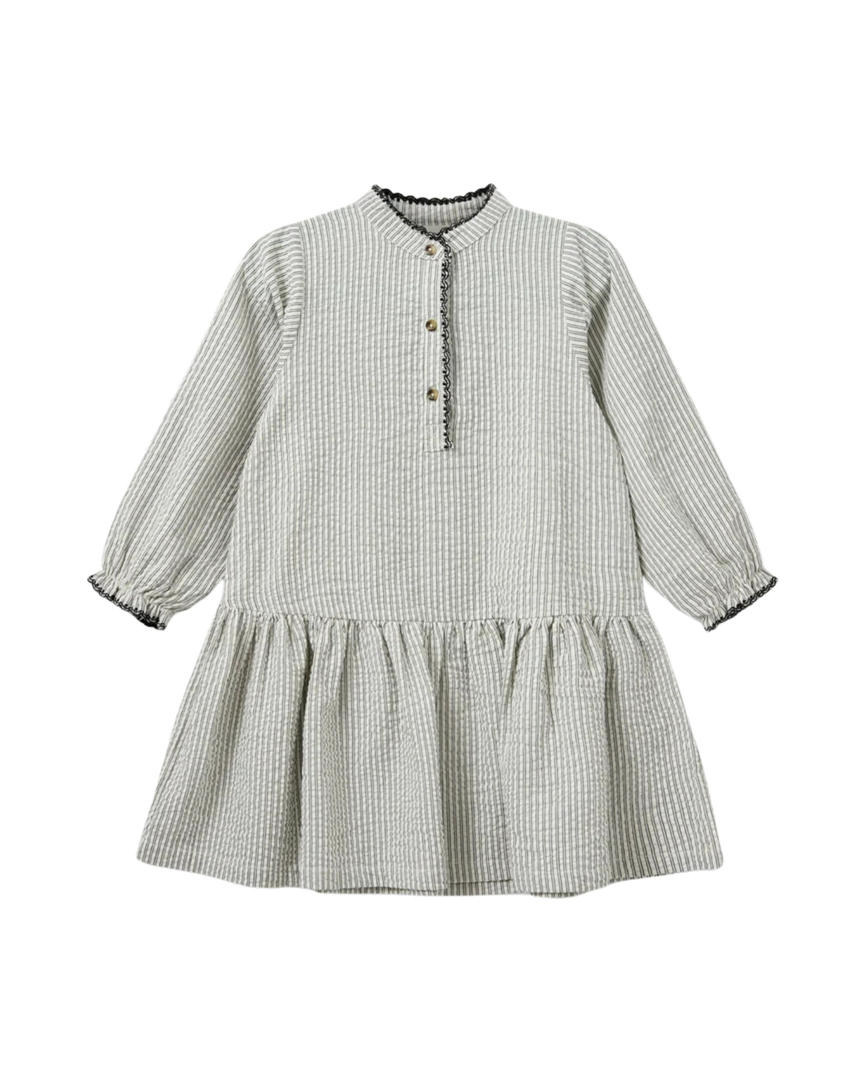 Offwhite - Black thin stipe - Sofie Schnoor - Kjole - stribet - P251422-1021