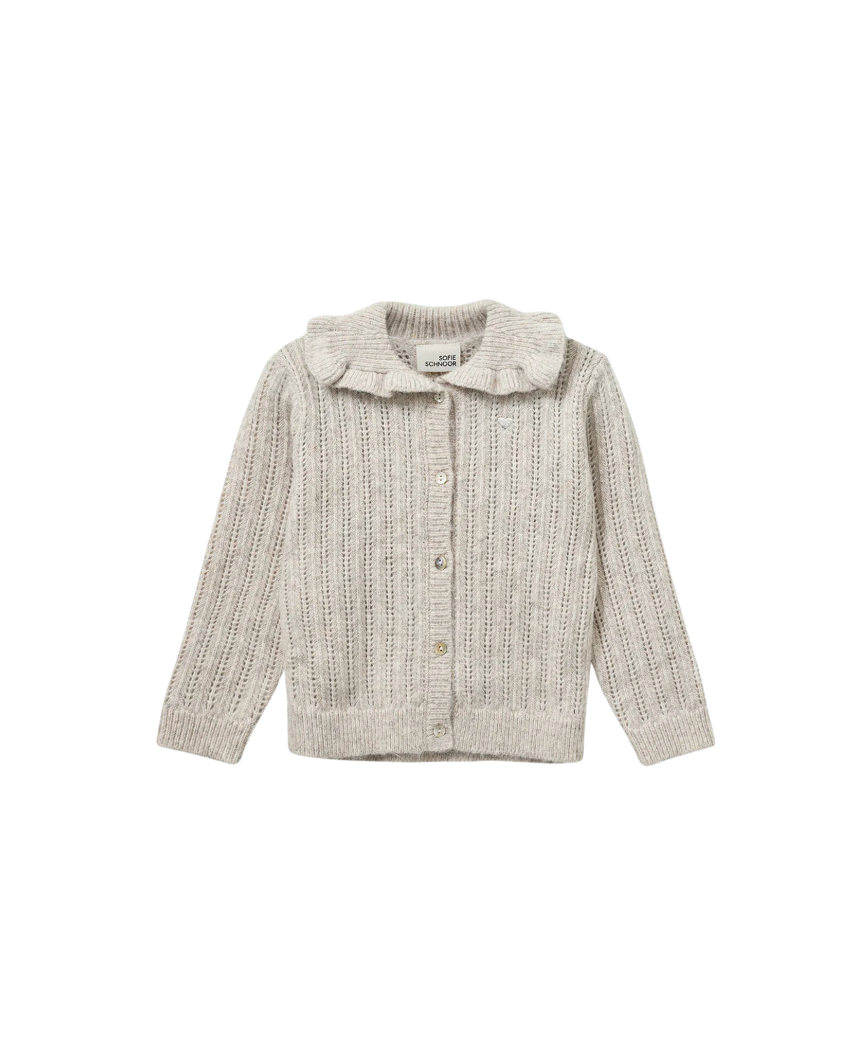 Lysegrå - Ecru Melange - Sofie Schnoor - Strik - P253405-0136