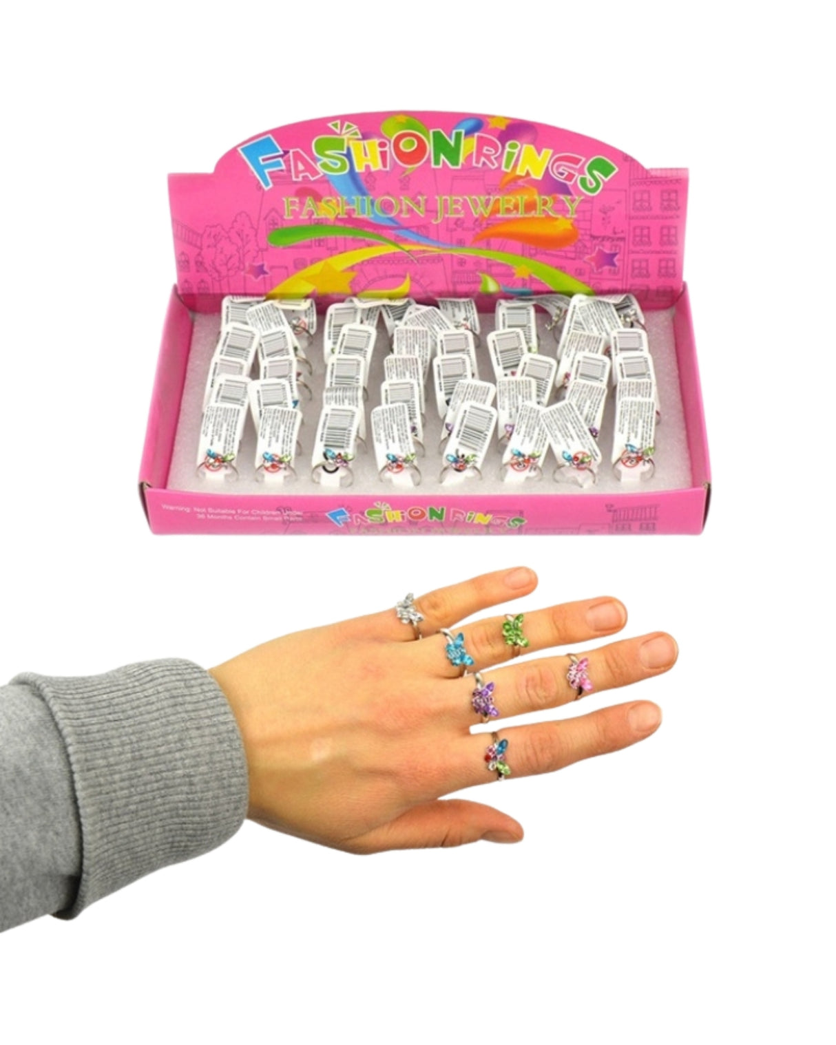 Sommerfugle ringe 1 stk