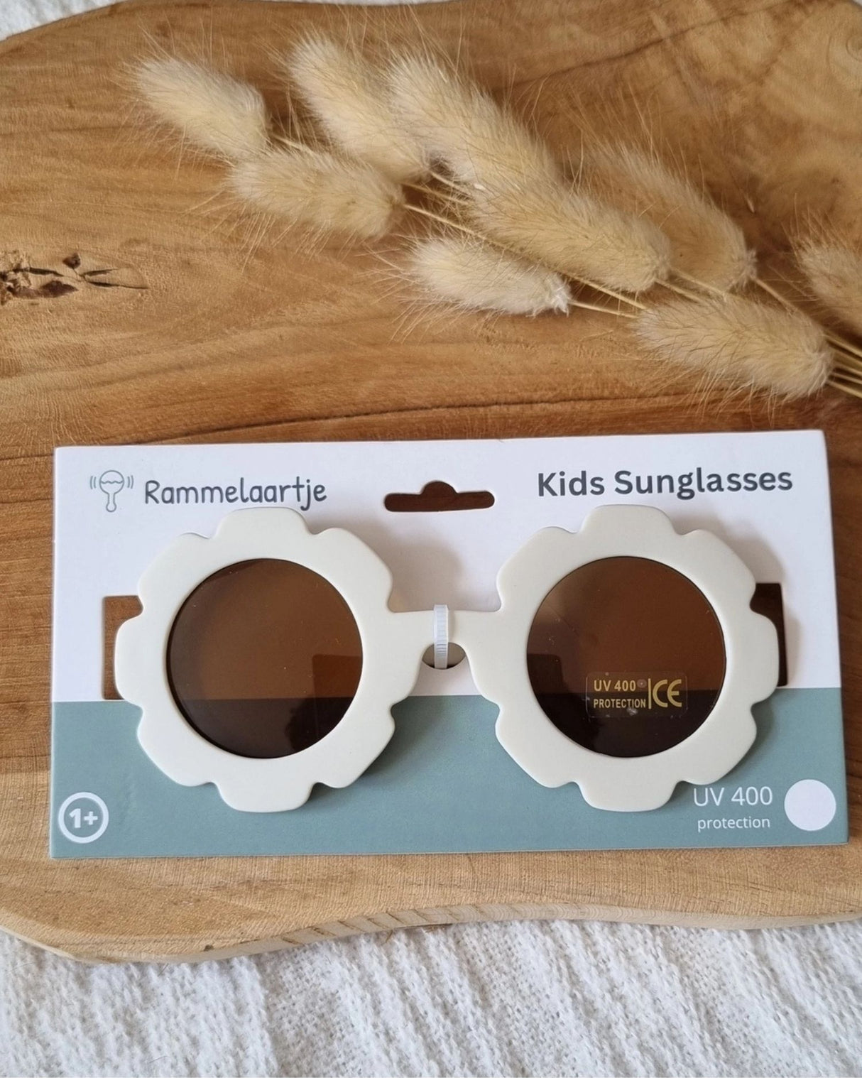 Solbriller til børn - UV400 Flower - Beige