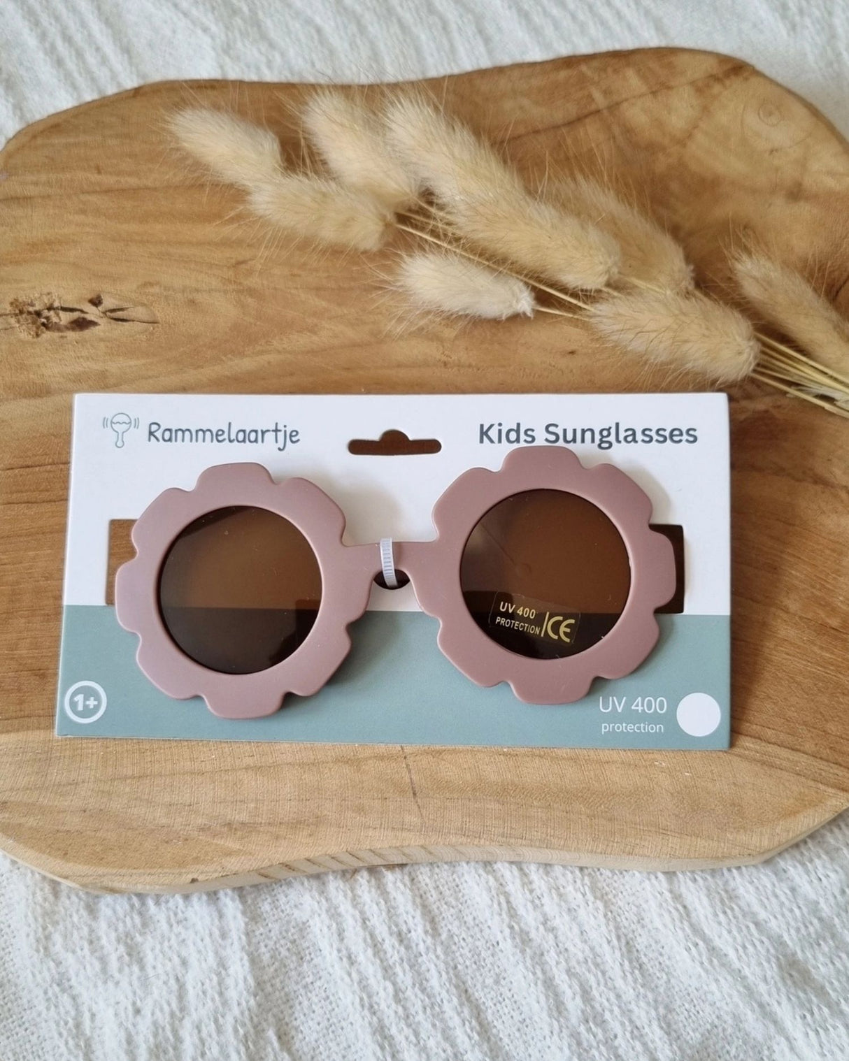 Solbriller til børn - UV400 Flower - Old Pink