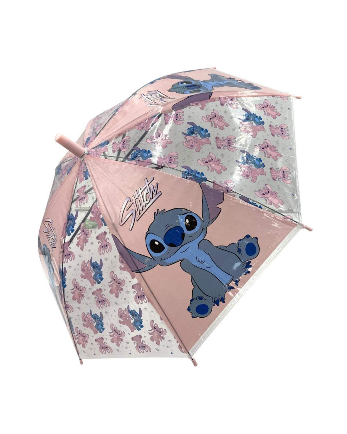 STITCH Paraply lyserød, 74cm
