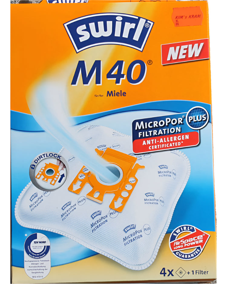 Støvsugerposer SWIRL M40.
