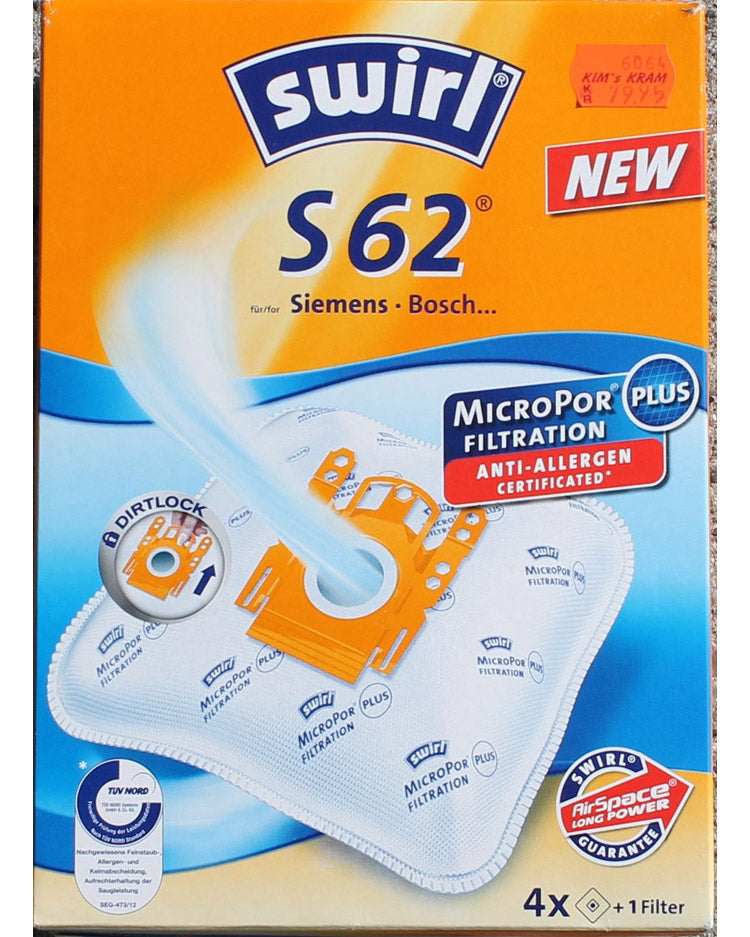 Støvsugerposer SWIRL S62-S68