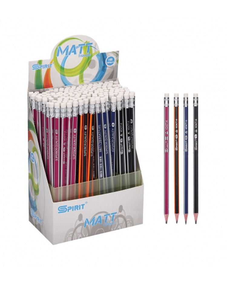 Blyant SPIRIT med viskelæder trekantet