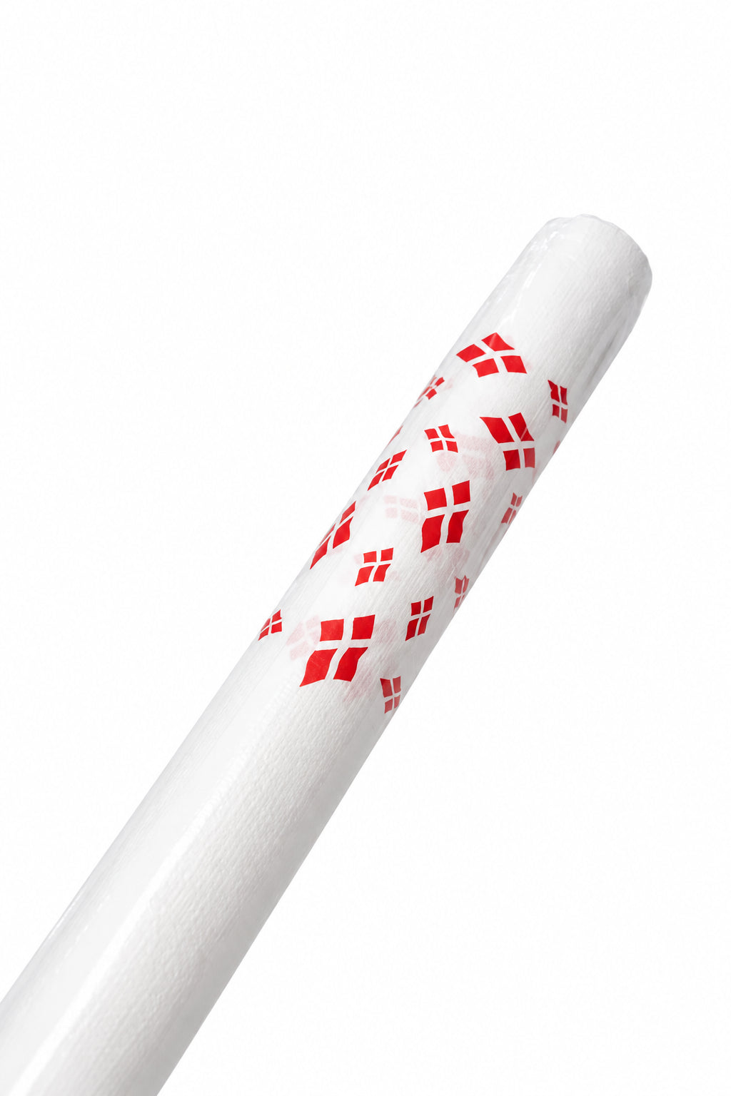 Paper tablecloth 1.20x8m - white with flag