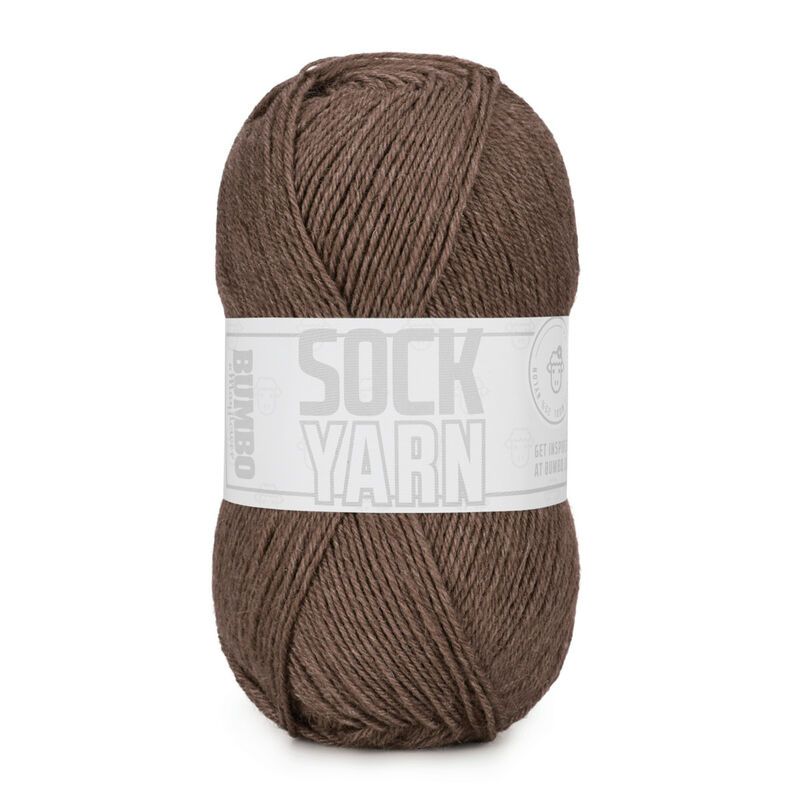 Bumbo Strømpegarn fv.131 - Gråbrun 50g