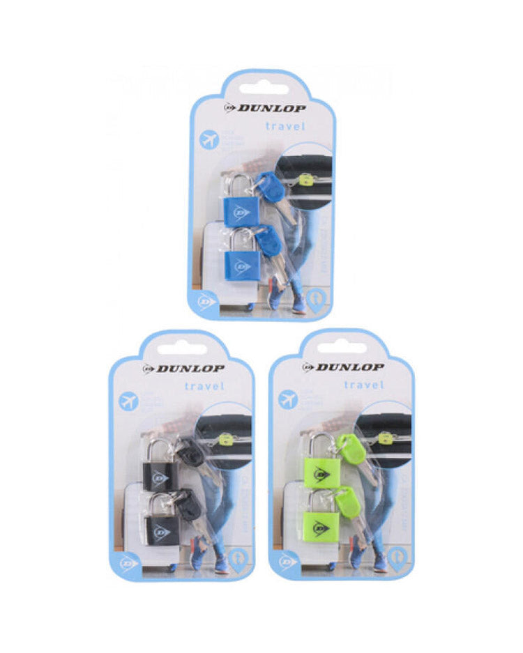 Hængelåse 2 stk kufferthængelåse fra Dunlop