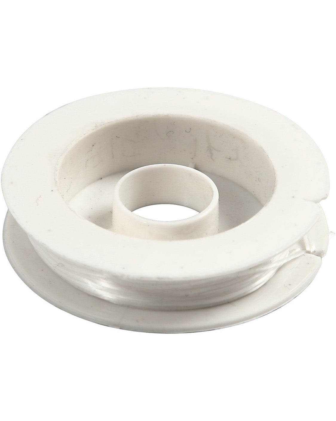 Elastiksnor 1 mm- Hvid 10 meter - Flad