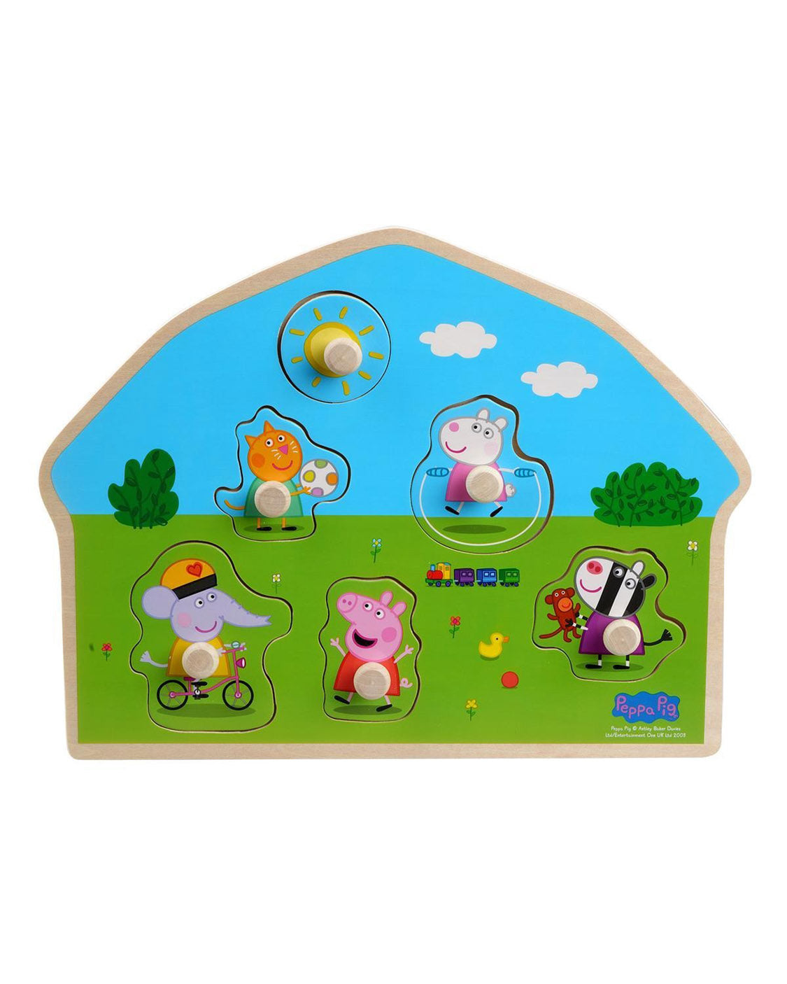 Peppa Pig Shaped Wooden Puzzle - Playground
