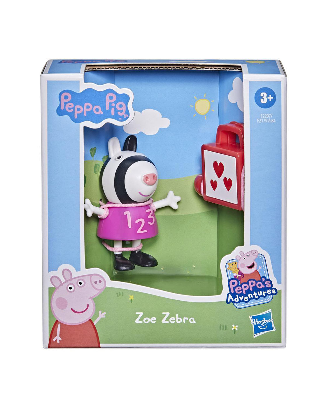 Peppa Pig 3 Inch Figure Peppa's Fun Friends - ZEBRA