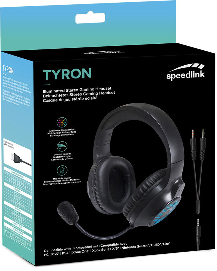 Headset SpeedLink TYRON RGB Gaming Stereo