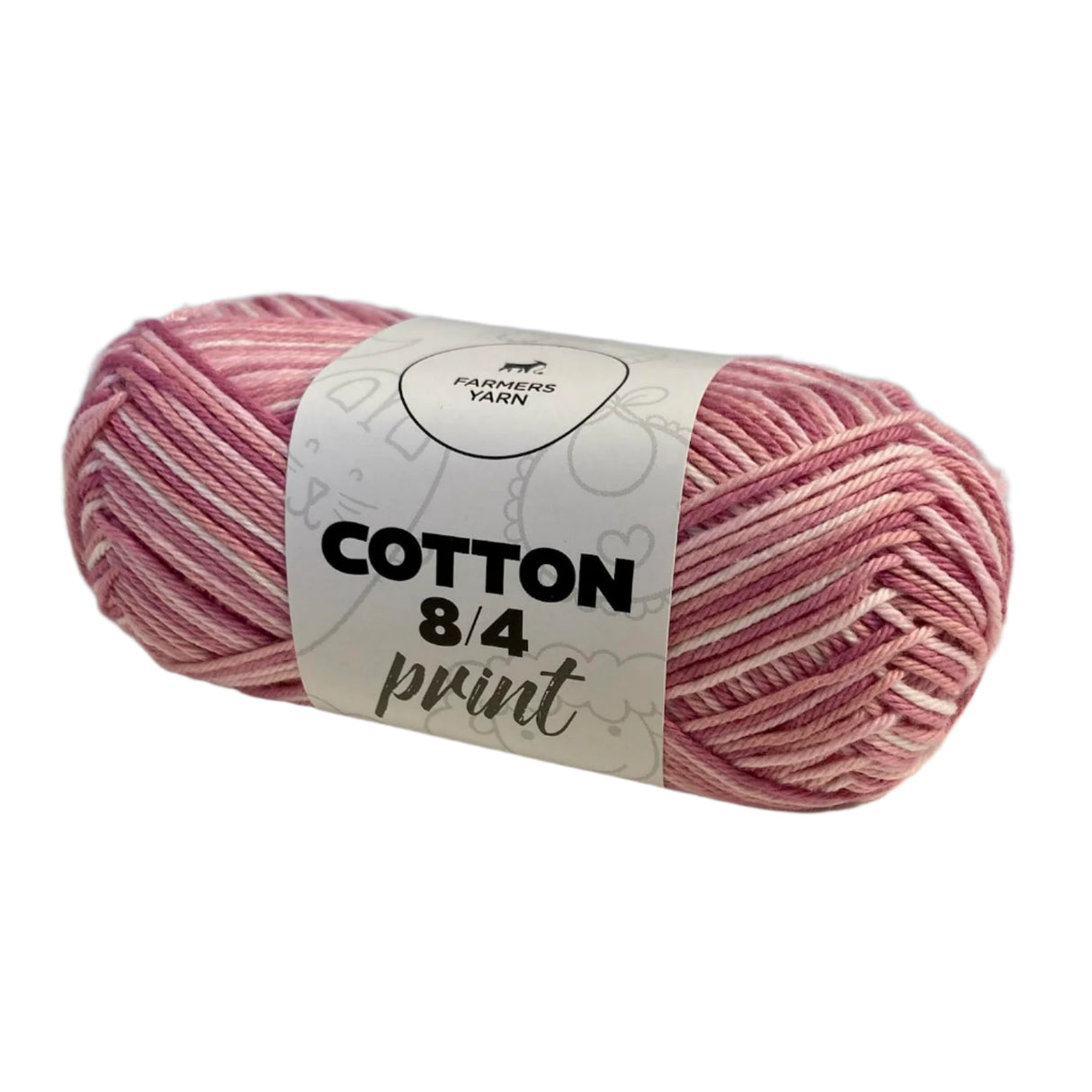 Bomuld garn Farmers Yarn print 8/4 50 g. fv. 10