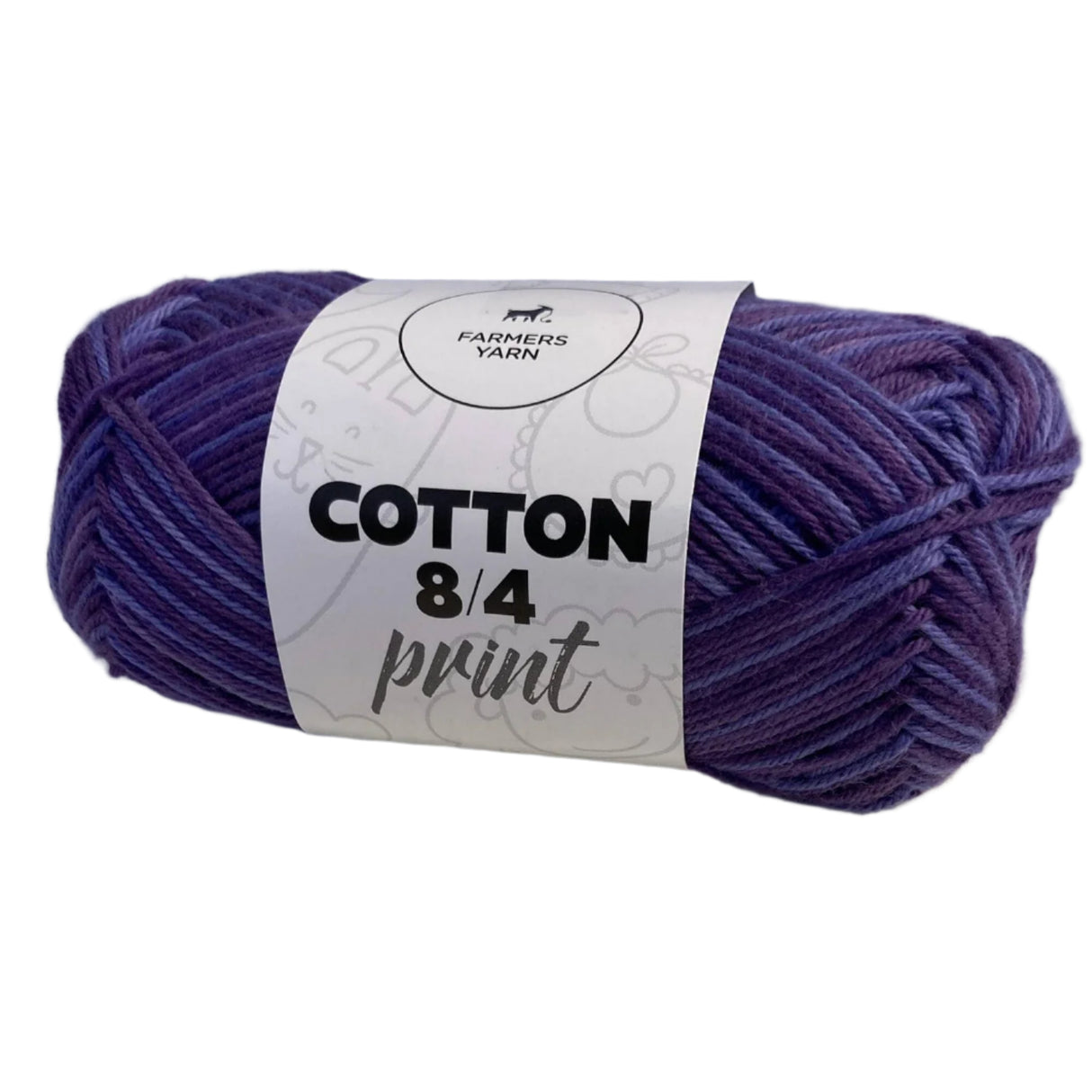 Bomuld garn Farmers Yarn print 8/4 50 g. fv. 09