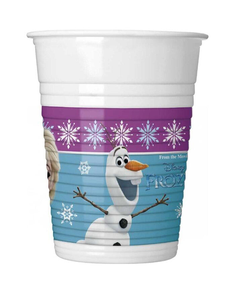 Plastikkrus Frozen 200 ml - 8 stk