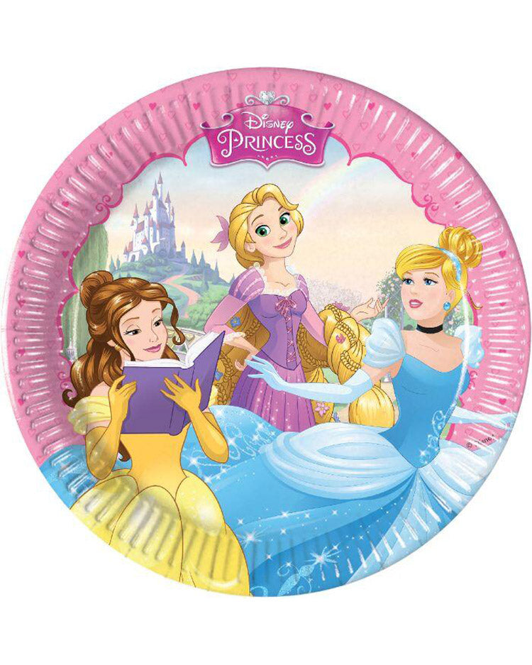 Disposable plates Disney Princess 20 cm - 8 pcs