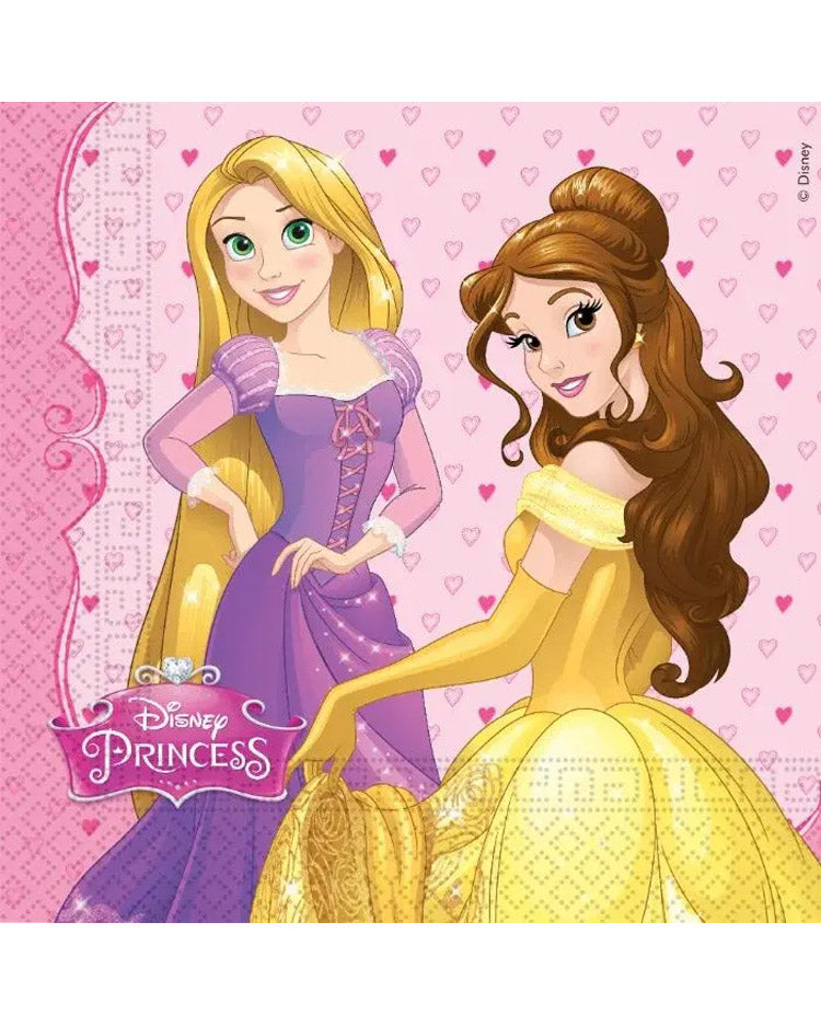 Servietter Disney Prinsesser 33x33cm 20stk