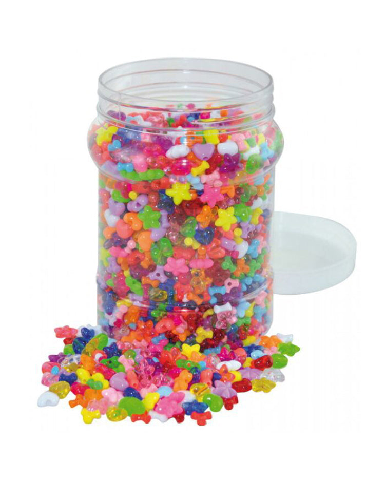 Perler i plast Hjertet, Stjerner, Propeller 2100 stk