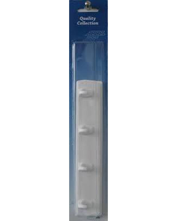 Coat rack with 2 hooks - White