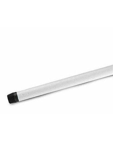 Broom handle metal in white 2.1x130cm