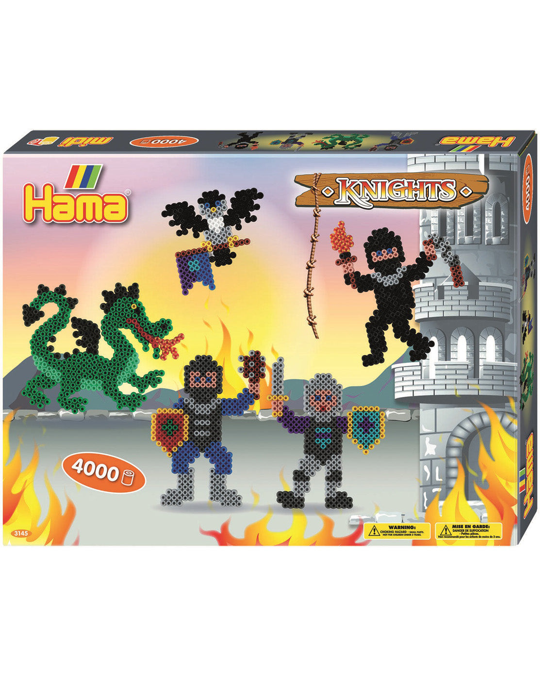 Hama midi box Knights 4,000 beads - 3145